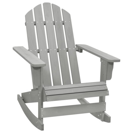 Chaise à bascule de jardin Bois Gris 