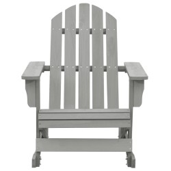 Chaise à bascule de jardin Bois Gris 