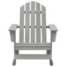 Chaise à bascule de jardin Bois Gris 