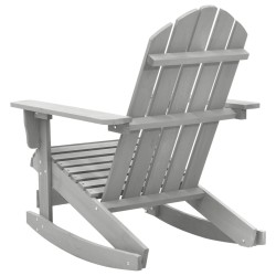 Chaise à bascule de jardin Bois Gris 