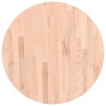 Dessus de table Ø60x4 cm rond bois massif de hêtre 