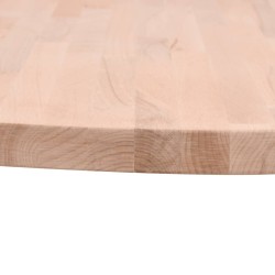 Dessus de table Ø60x4 cm rond bois massif de hêtre 