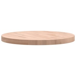 Dessus de table Ø60x4 cm rond bois massif de hêtre 