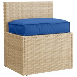 Coussin de palette siège bleu royal 60x40x8 cm en tissu Oxford 
