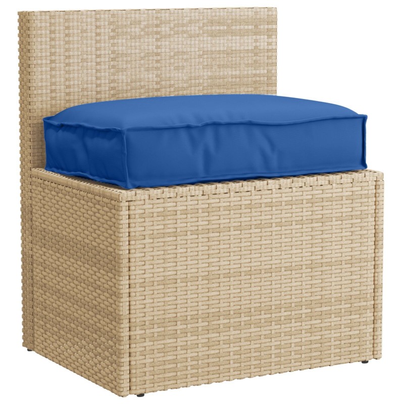 Coussin de palette siège bleu royal 60x40x8 cm en tissu Oxford 