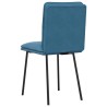 Chaises à manger lot de 2 Bleu Velours 