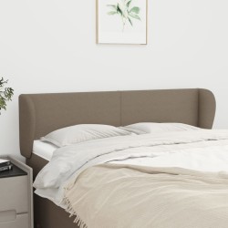 Tête de lit avec oreilles Taupe 147x23x78/88 cm Tissu 