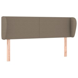 Tête de lit avec oreilles Taupe 147x23x78/88 cm Tissu 