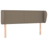 Tête de lit avec oreilles Taupe 147x23x78/88 cm Tissu 