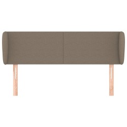 Tête de lit avec oreilles Taupe 147x23x78/88 cm Tissu 