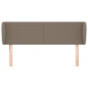 Tête de lit avec oreilles Taupe 147x23x78/88 cm Tissu 