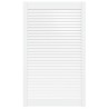 Porte d'armoire à persiennes blanc 99,3x59,4 cm pin massif 