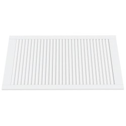 Porte d'armoire à persiennes blanc 99,3x59,4 cm pin massif 