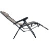 Chaise pliable de terrasse Taupe Textilène 