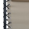 Chaise pliable de terrasse Taupe Textilène 