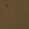 Tête de lit Marron miel 106x4x104 cm Bois massif de pin 