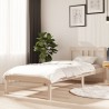Cadre de lit sans matelas bois massif 75x190 cm 