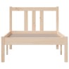 Cadre de lit sans matelas bois massif 75x190 cm 