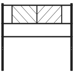 Tête de lit métal noir 90 cm 