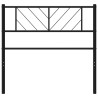 Tête de lit métal noir 90 cm 