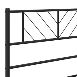Tête de lit métal noir 90 cm 