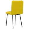 Chaises à manger lot de 2 Jaune Velours 