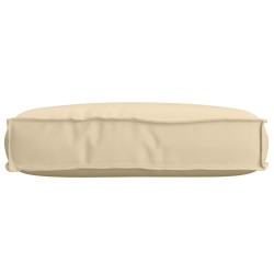 Coussin en Palette pour siège Beige 60x40x8 cm Tissu Oxford 
