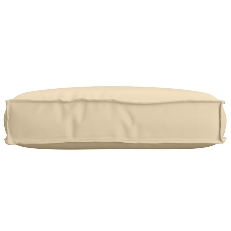 Coussin en Palette pour siège Beige 60x40x8 cm Tissu Oxford 