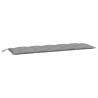 Coussin de banc de jardin gris 180x50x7 cm tissu oxford 
