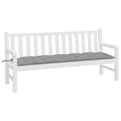 Coussin de banc de jardin gris 180x50x7 cm tissu oxford 