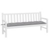 Coussin de banc de jardin gris 180x50x7 cm tissu oxford 