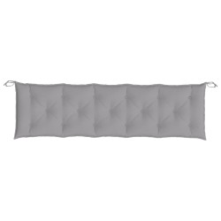 Coussin de banc de jardin gris 180x50x7 cm tissu oxford 