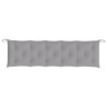 Coussin de banc de jardin gris 180x50x7 cm tissu oxford 