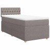 Sommier à lattes de lit avec matelas Taupe 80x200 cm Tissu 