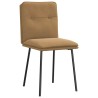 Chaises à manger lot de 2 Marron Velours 