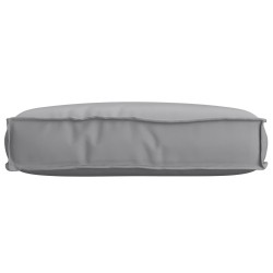 Coussin de palette pour siège gris 60x40x8 cm en tissu Oxford 