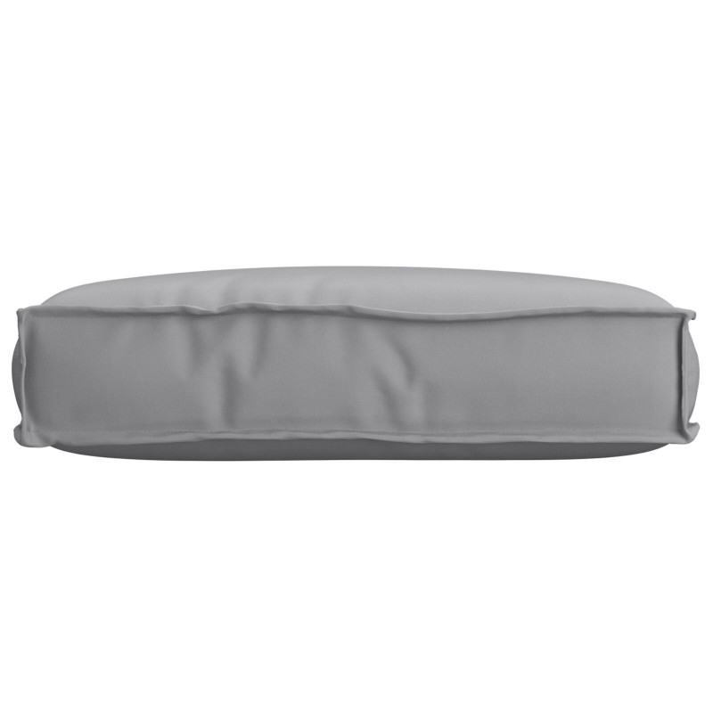 Coussin de palette pour siège gris 60x40x8 cm en tissu Oxford 