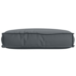 Coussin Palette pour siège anthracite 60x40x8 cm en tissu Oxford 