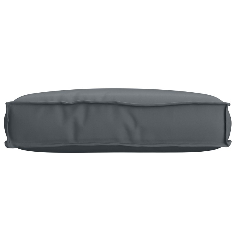 Coussin Palette pour siège anthracite 60x40x8 cm en tissu Oxford 