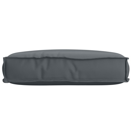 Coussin Palette pour siège anthracite 60x40x8 cm en tissu Oxford 