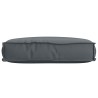Coussin Palette pour siège anthracite 60x40x8 cm en tissu Oxford 