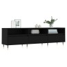 Meuble TV noir 150x30x44,5 cm bois d'ingénierie 