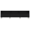 Meuble TV noir 150x30x44,5 cm bois d'ingénierie 