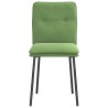 Chaises à manger lot de 2 Vert clair Velours 