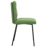 Chaises à manger lot de 2 Vert clair Velours 