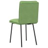 Chaises à manger lot de 2 Vert clair Velours 