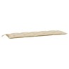 Coussin de banc de jardin beige 180x50x7 cm tissu oxford 