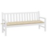 Coussin de banc de jardin beige 180x50x7 cm tissu oxford 