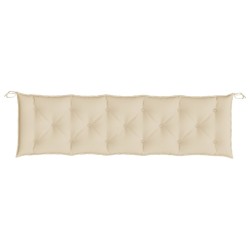 Coussin de banc de jardin beige 180x50x7 cm tissu oxford 