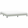 Cadre de lit sans matelas gris clair 200x210 cm velours 